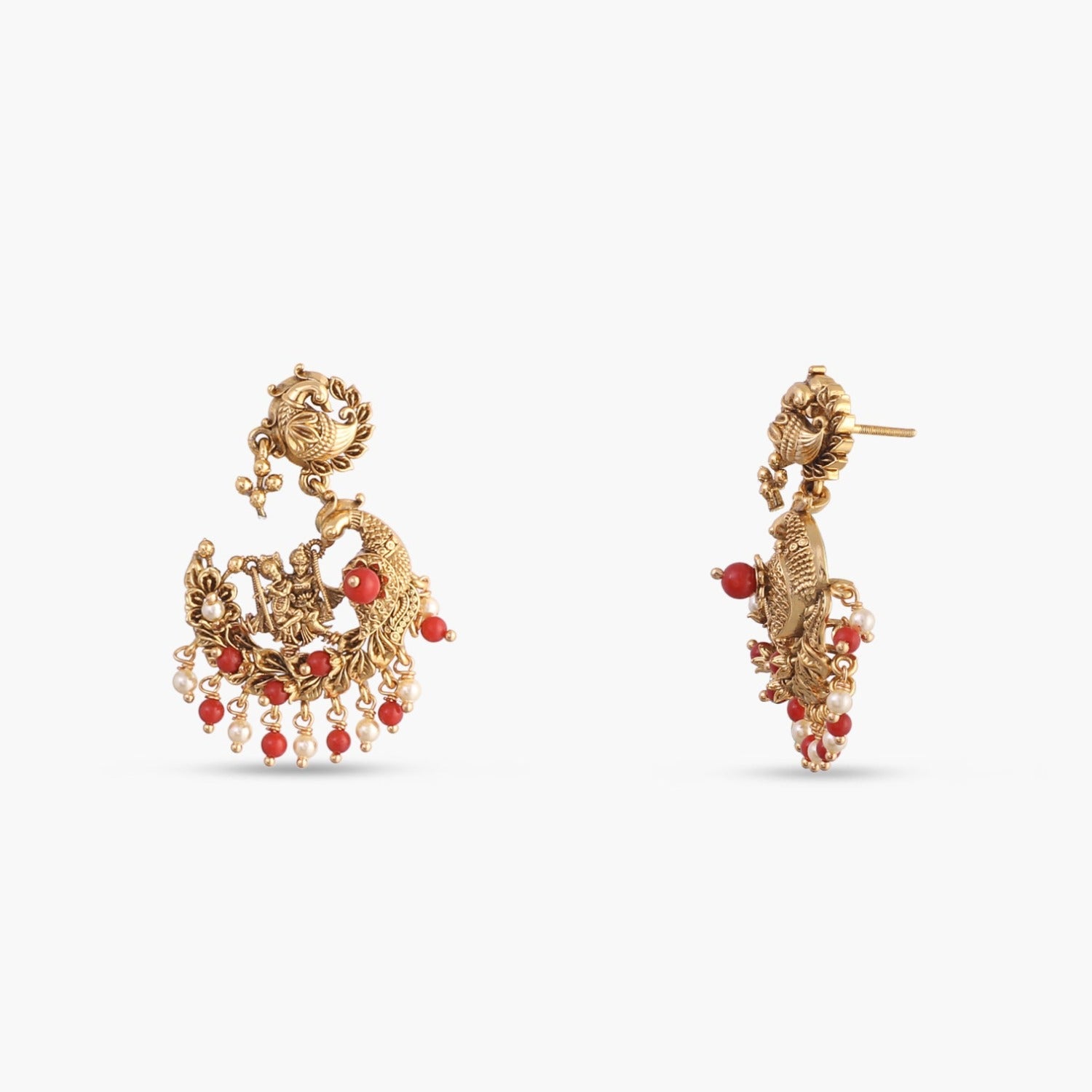 Manohar  Antique Silver Pendant Set