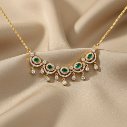 Anya CZ Silver Pendant Necklace