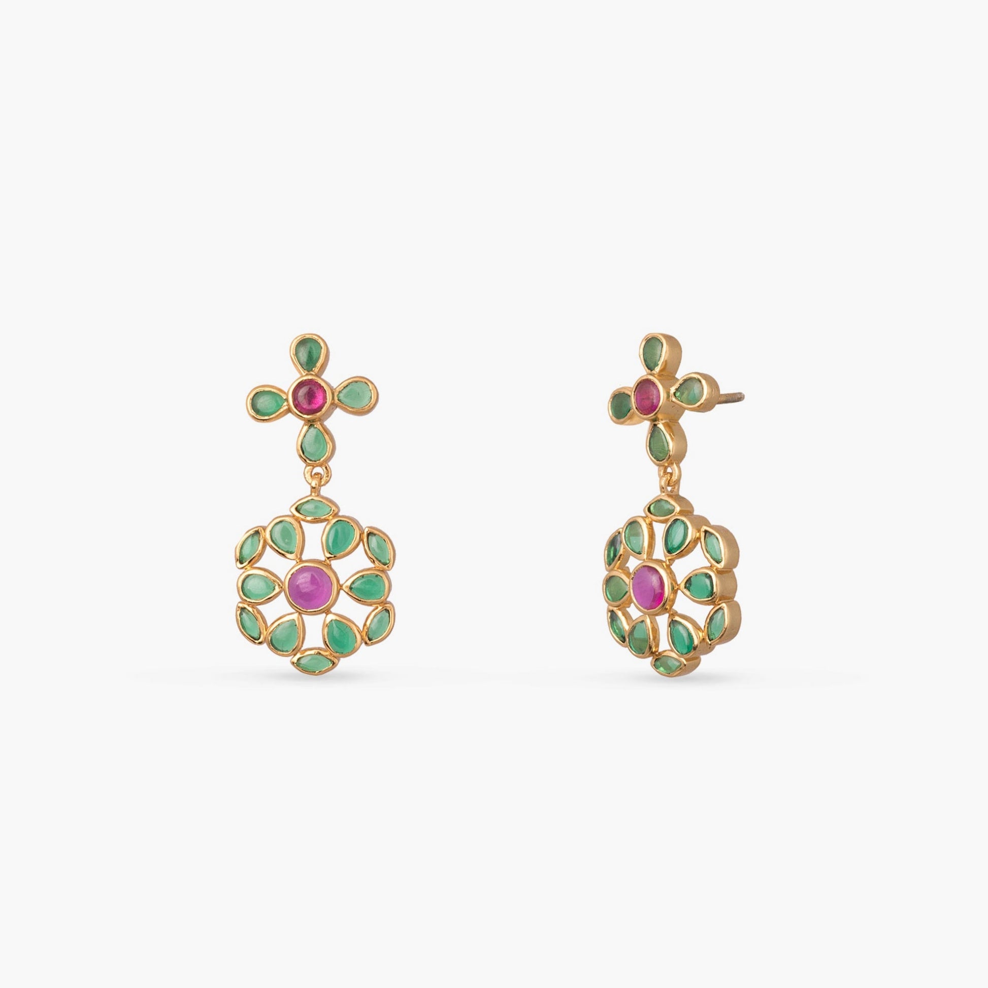Aarohi Kempu Silver Necklace Set