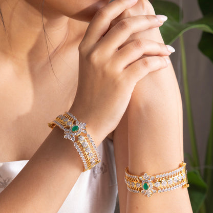 Rue CZ Silver Bangles