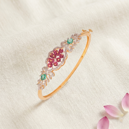 Diya CZ  Silver Bracelet