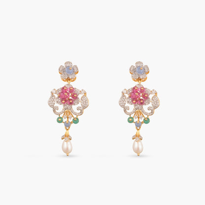 Anaya CZ Silver Necklace Set