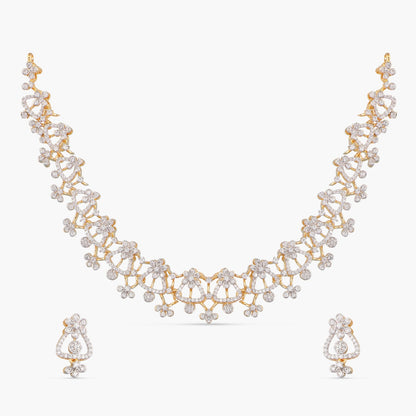 Sophia CZ Silver Necklace Set