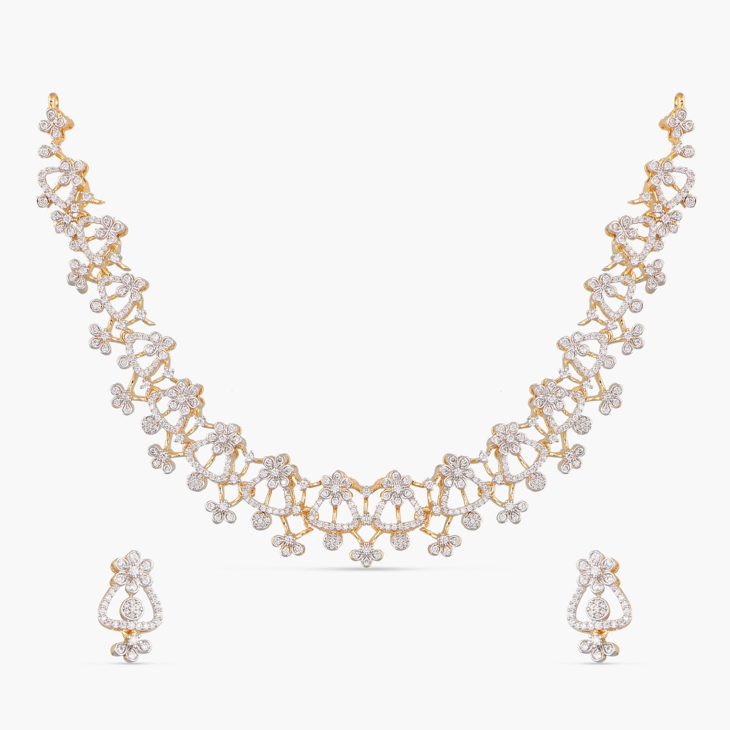 Sophia CZ Silver Necklace Set