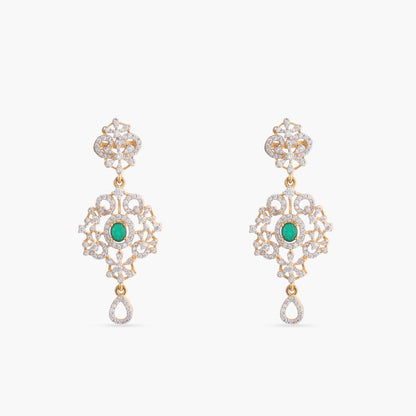 Daisy CZ Silver Necklace Set