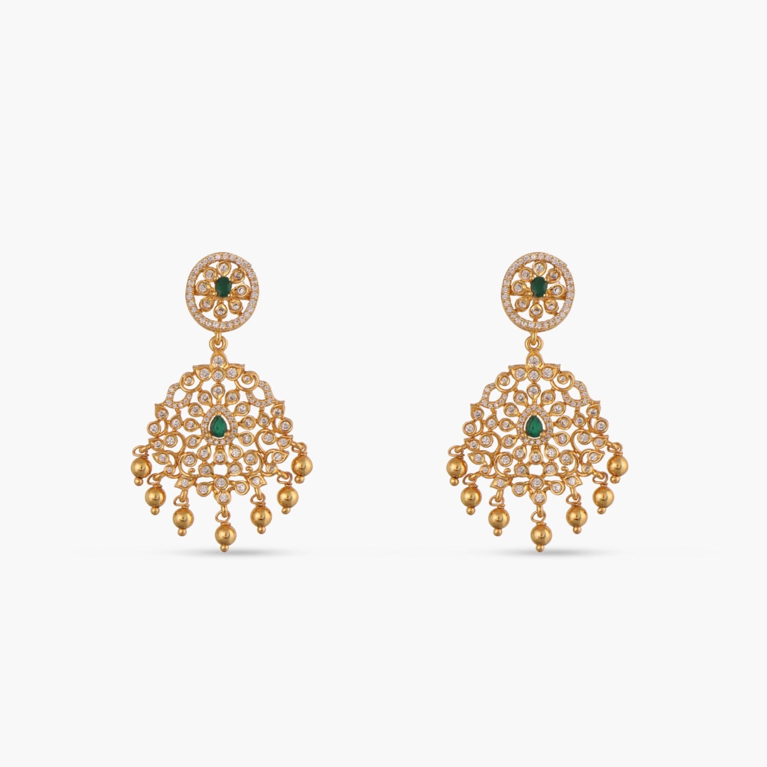 Grandeur CZ Silver Necklace Set