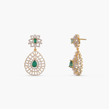 Avery CZ Silver Necklace Set
