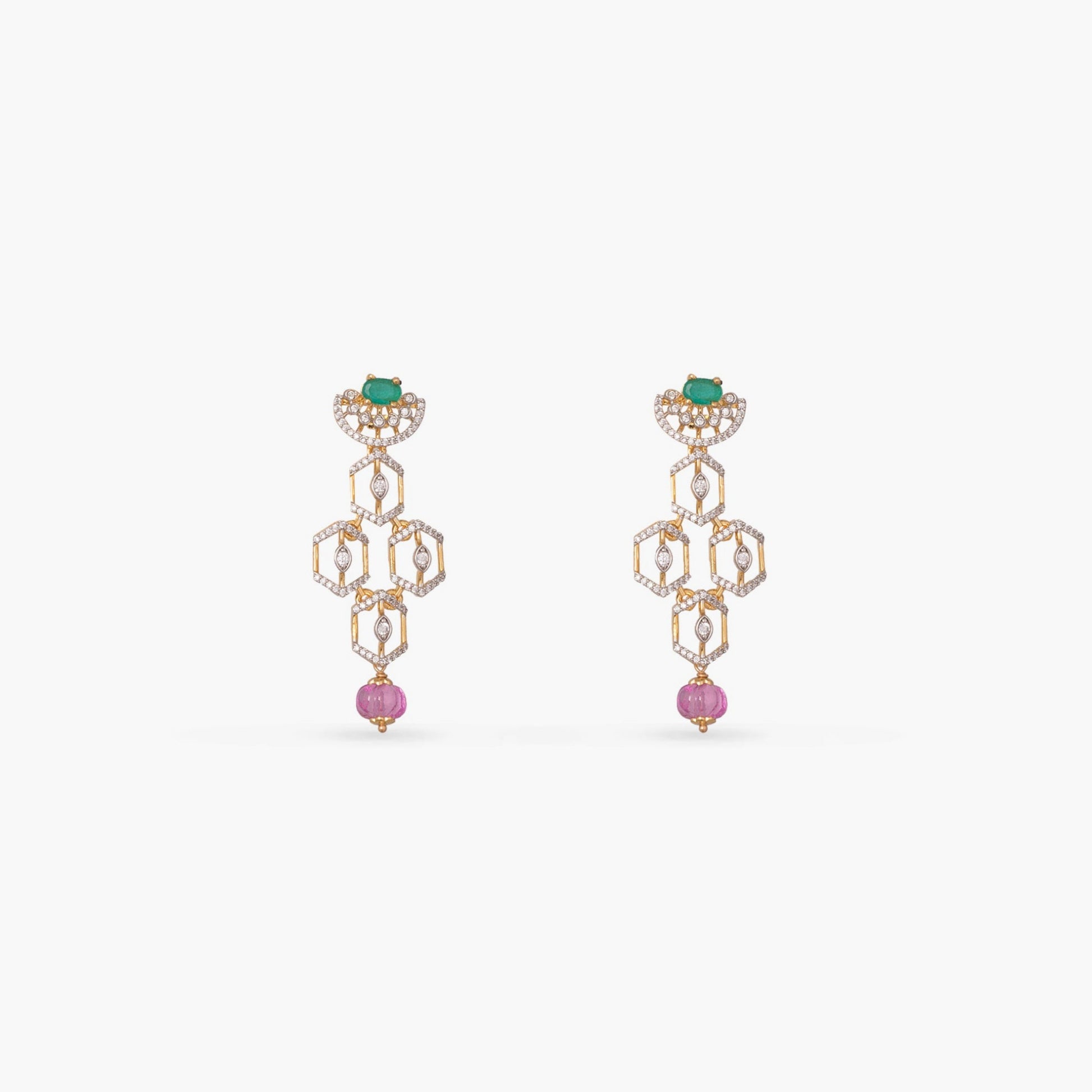 Prisha CZ Silver Choker Set