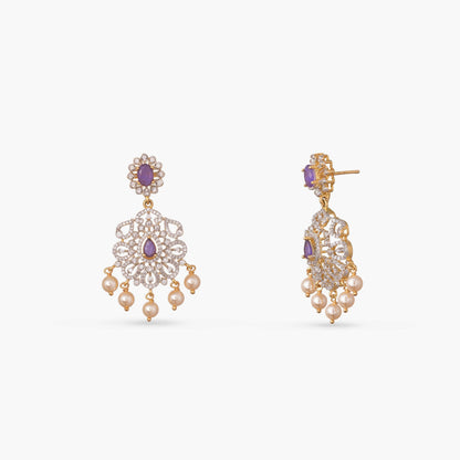 Amara CZ Silver Necklace Set