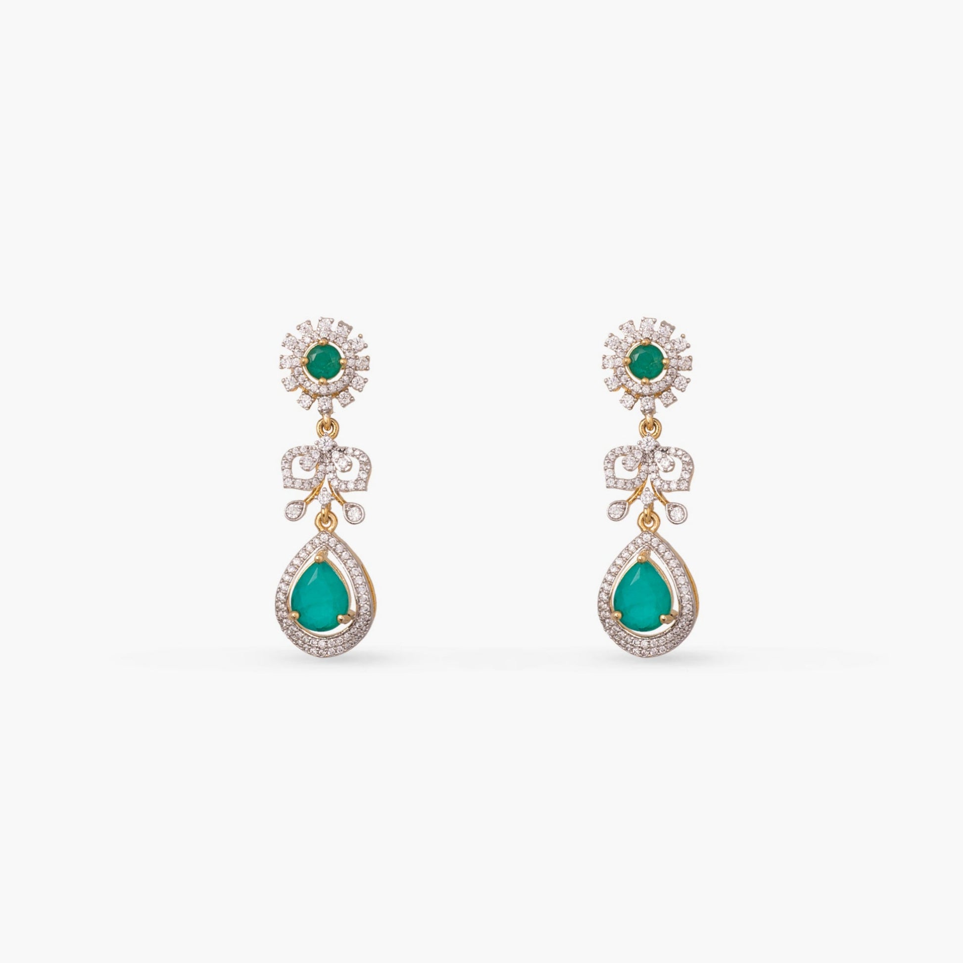 Navya CZ Silver Necklace Set