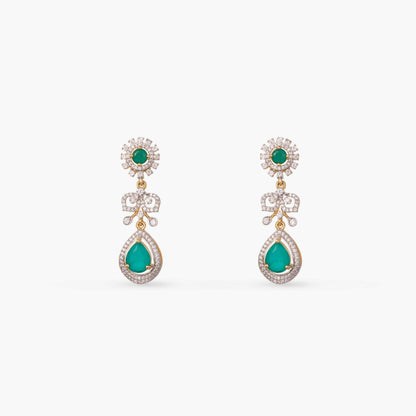 Navya CZ Silver Necklace Set