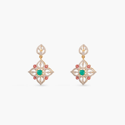 Meera CZ Silver Necklace Set