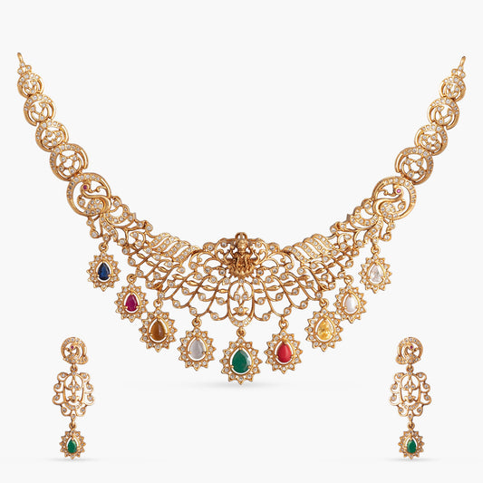Royal Navaratna Necklace Set