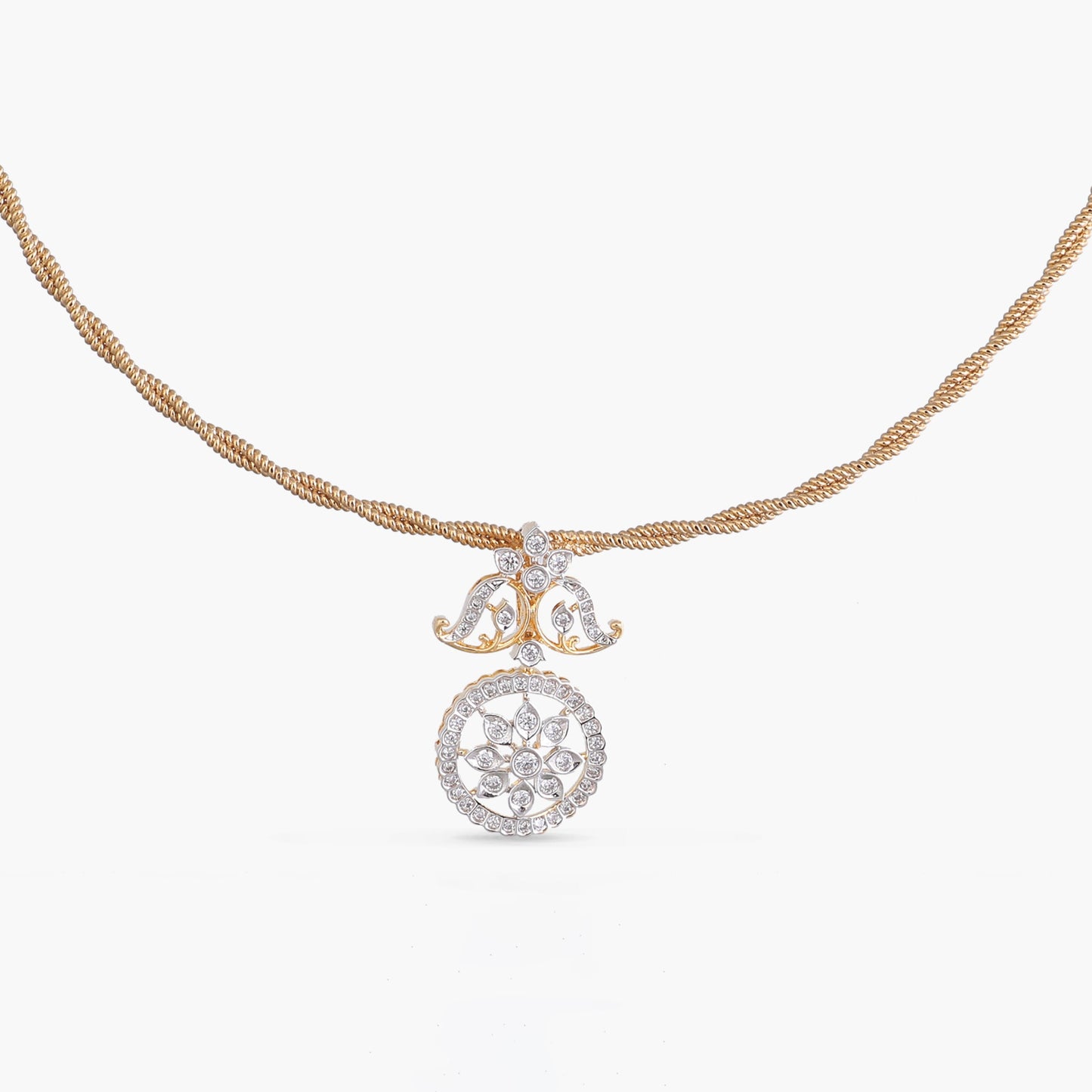 Tara CZ Silver Pendant Necklace