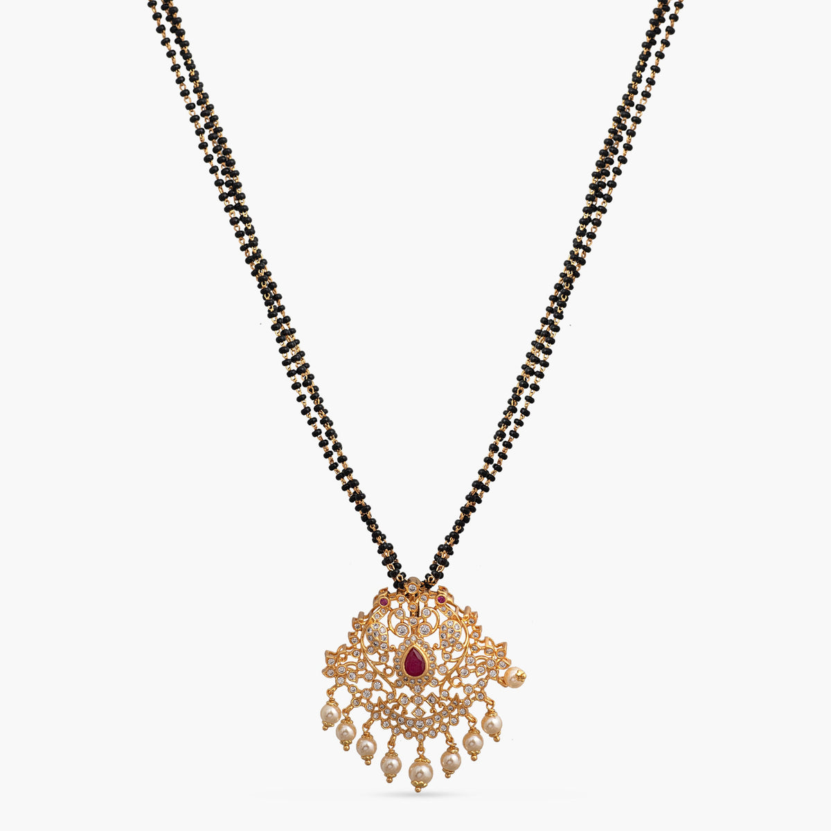 Aarna Pearl Drop Silver Mangalsutra