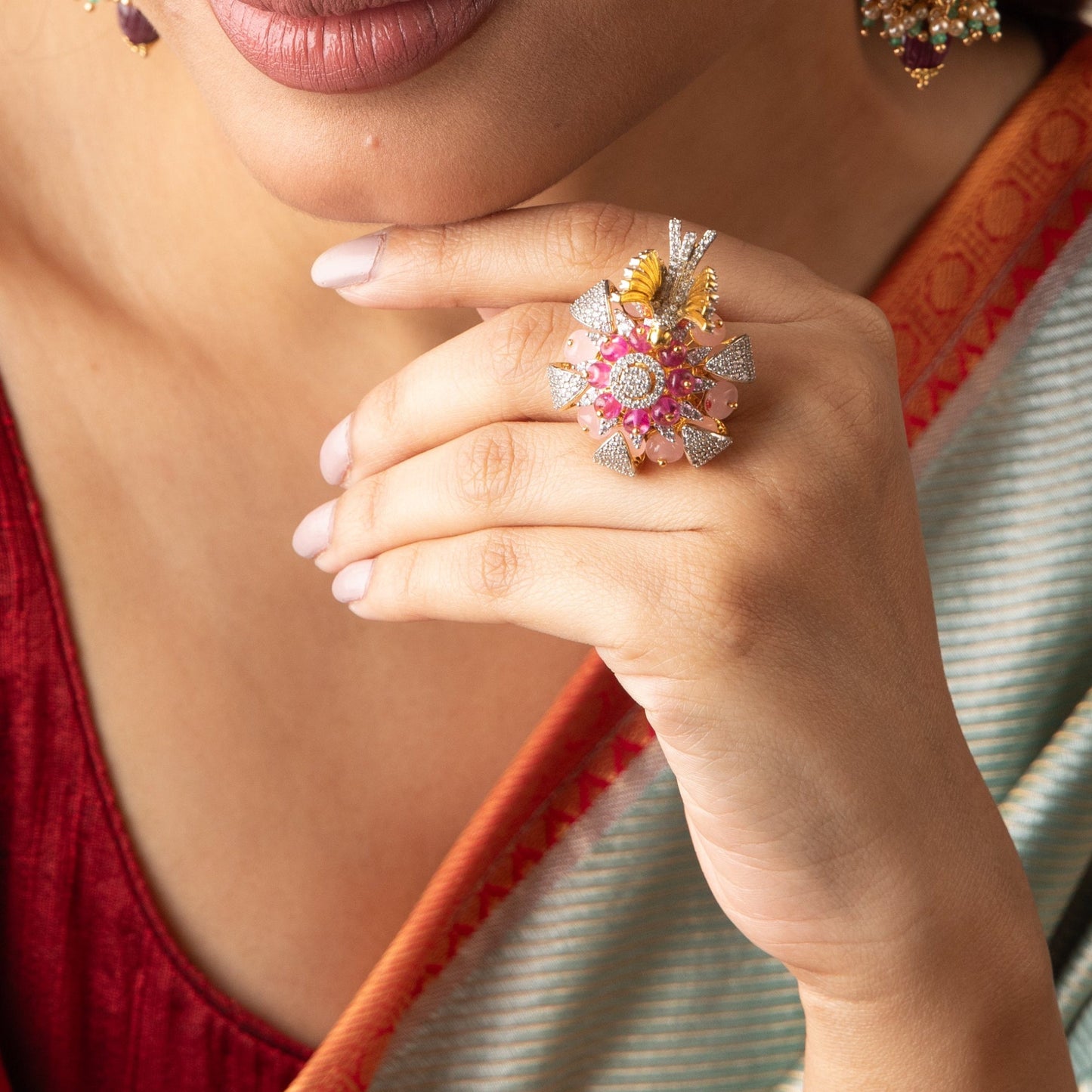 Estella Statement Silver Ring