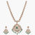 Rasika Classic Moissanite Silver Necklace Set