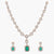 Cascading Brilliance Moissanite Silver Necklace Set