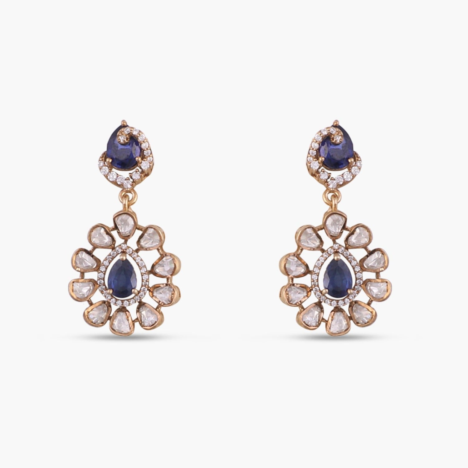 Sabah Moissanite Silver Necklace Set