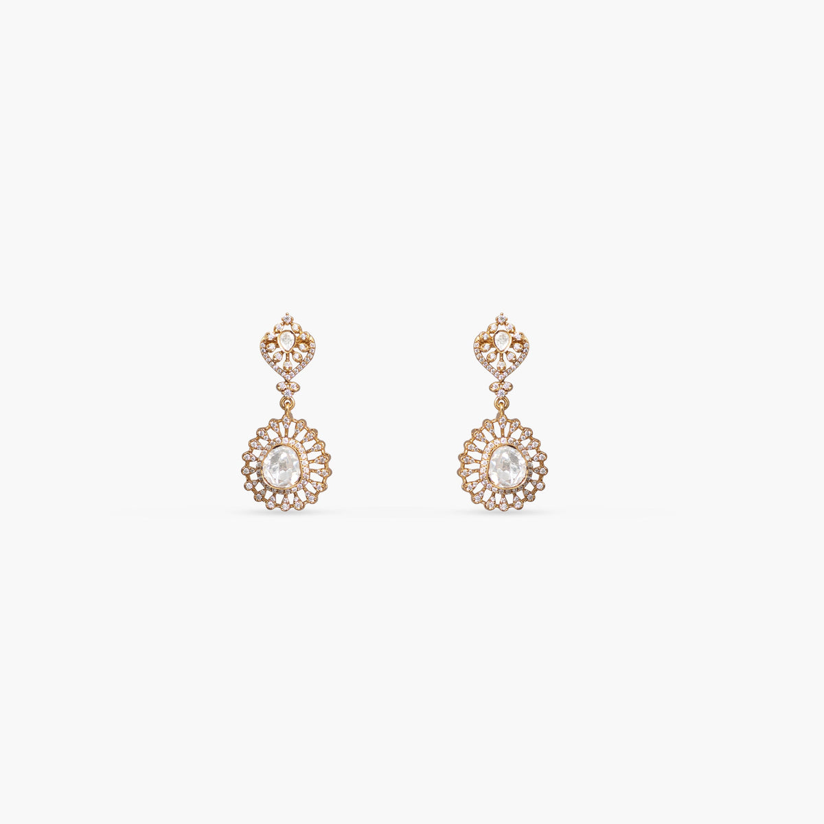 Selene Moissanite Silver Necklace Set