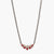 Ruby Moissanite Silver Mangalsutra Necklace Set