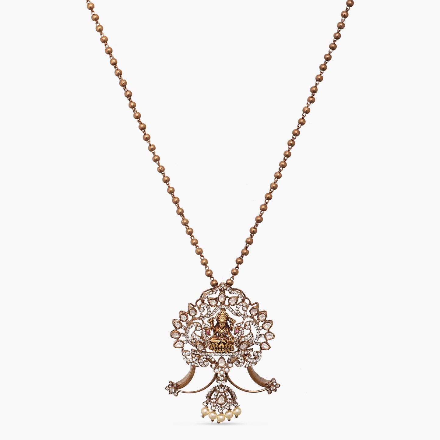 Surabhi CZ Silver Pendant Set