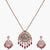 Leen Moissanite Silver Pendant Set