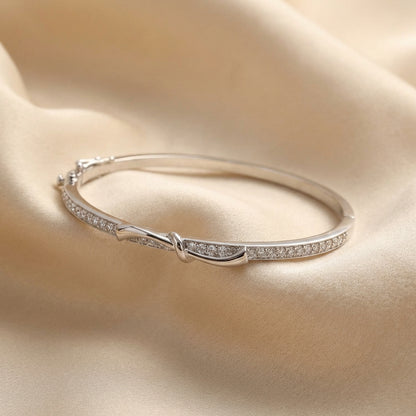 Eternity Delicate CZ Silver Bracelet
