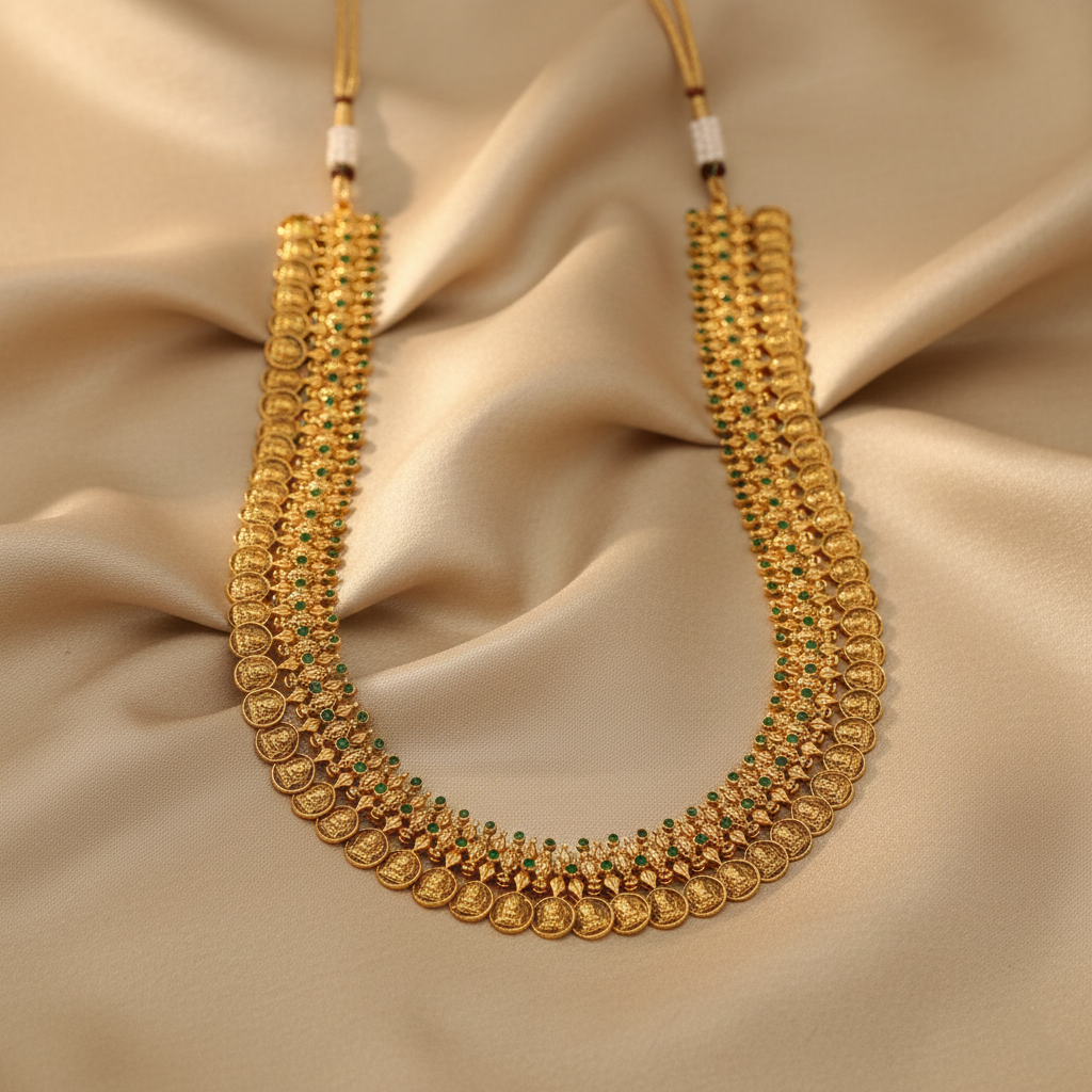 Hiran Antique Nakshi Silver Necklace
