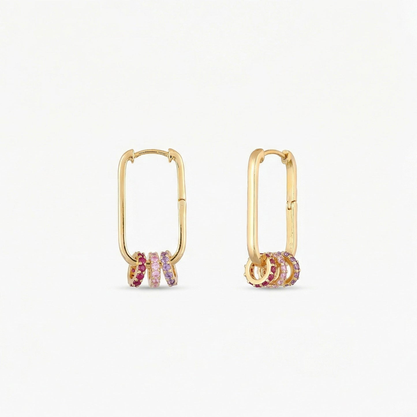 Circle of Love Gold Plated Silver Hoops