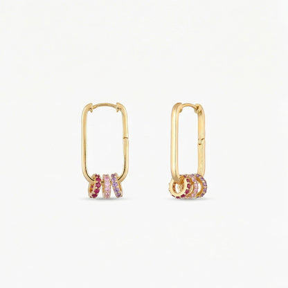 Circle of Love Gold Plated Silver Hoops