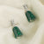 Emeraude Cascading Silver Drop Earrings