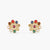 Varnika Navaratna Silver Stud Earrings