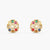 Anvaya Navaratna Silver Stud Earrings