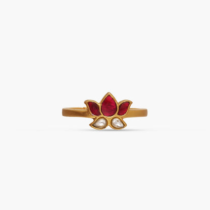 Kamal Jadau Silver Ring