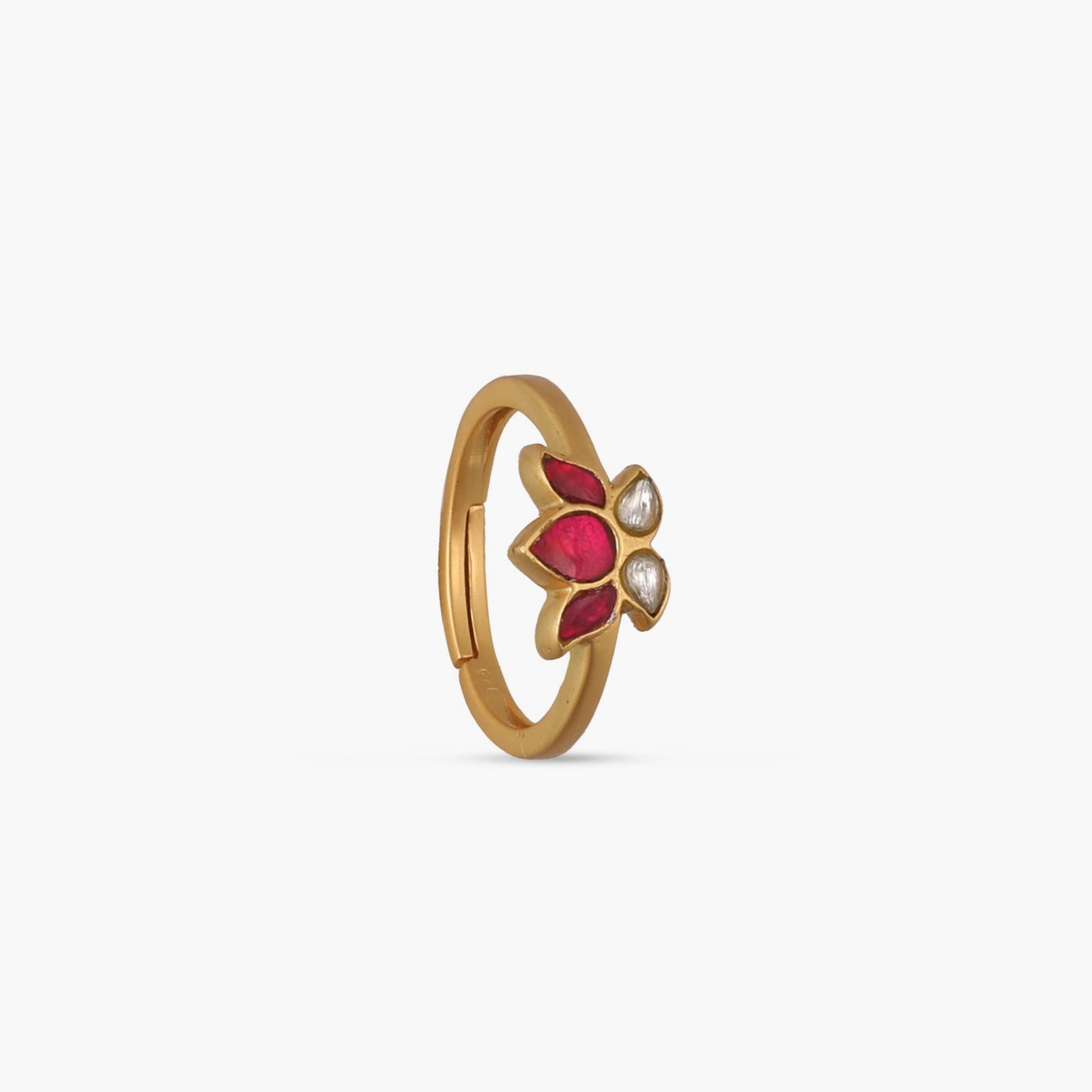 Kamal Jadau Silver Ring