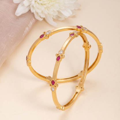 Nazaakat Silver Bangle