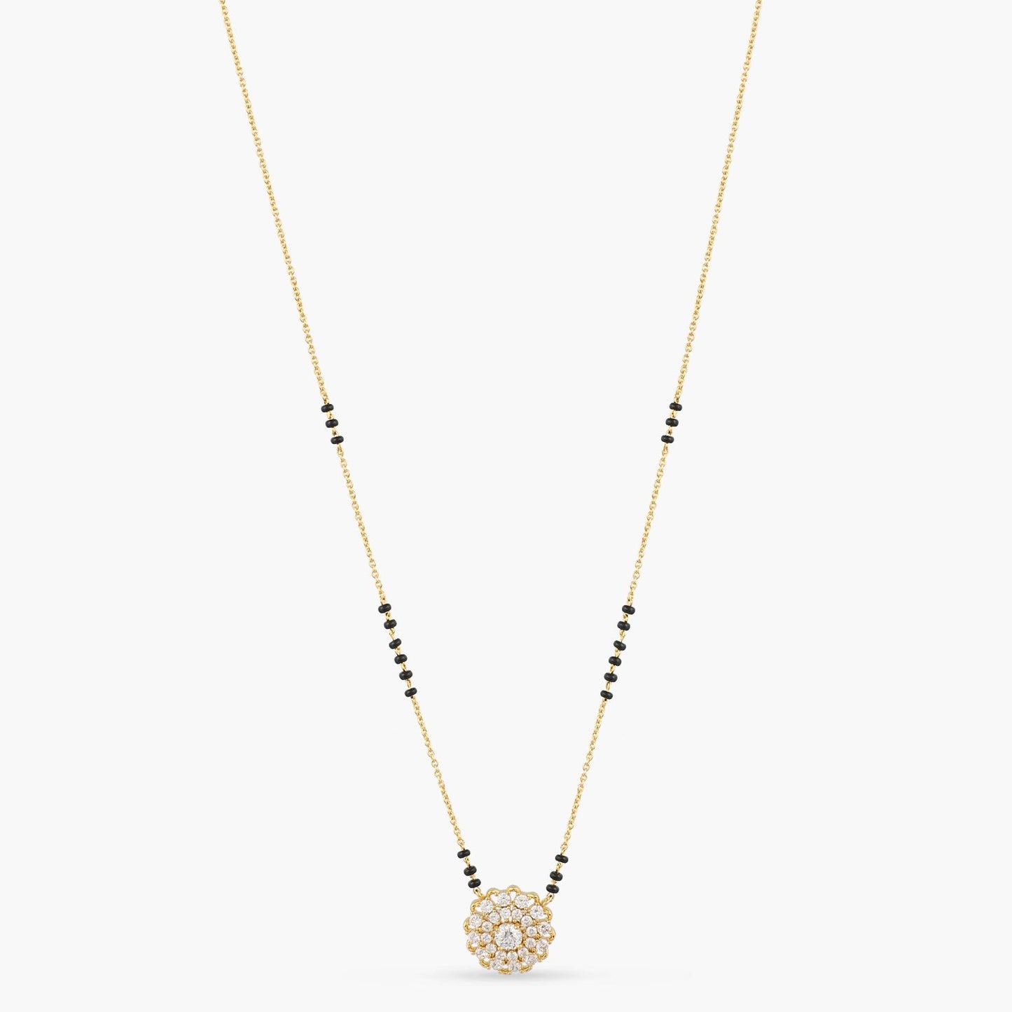 Mrinal CZ Silver Mangalsutra