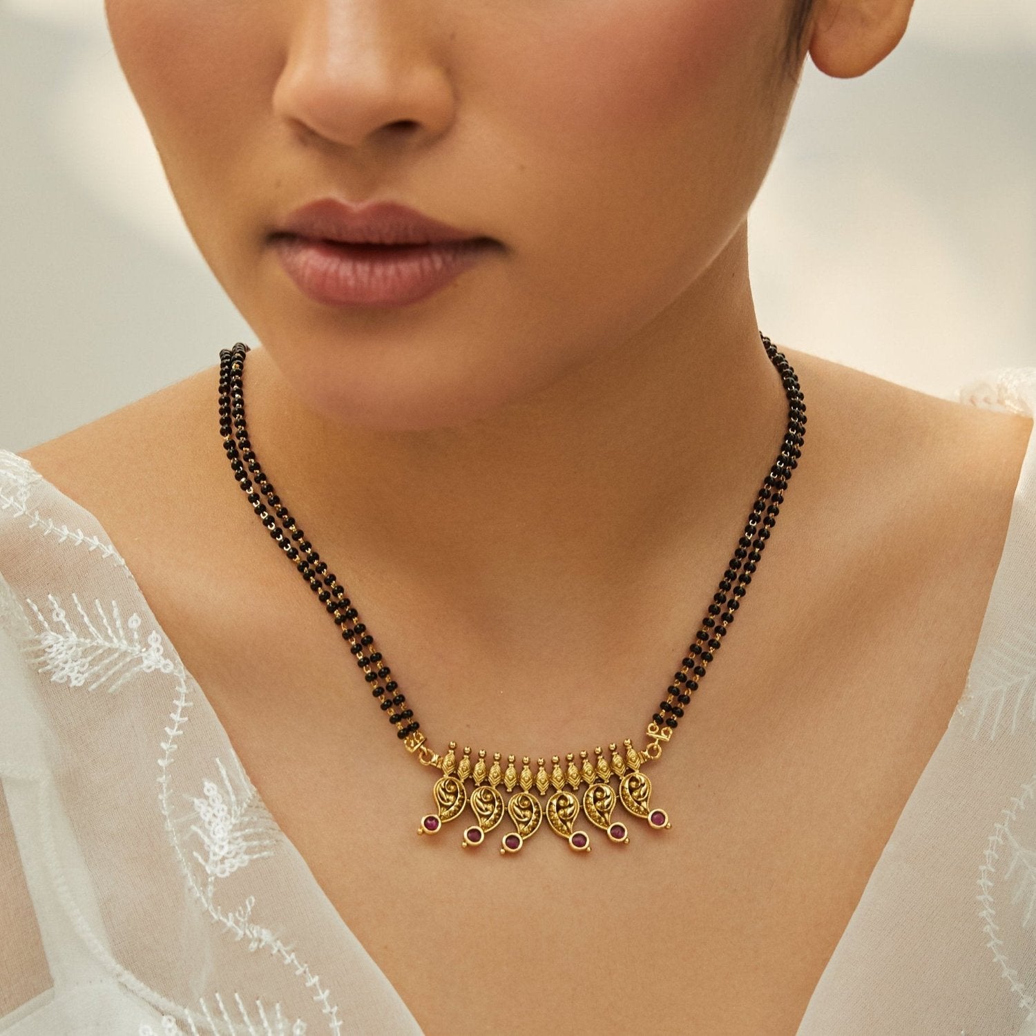 Mangai Elegance Silver Mangalsutra