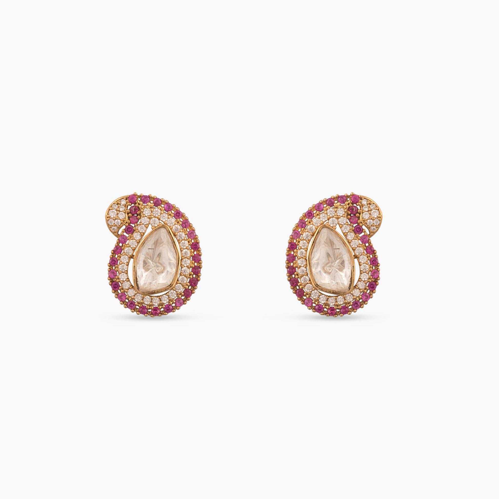 Ira Moissanite Silver Stud Earrings