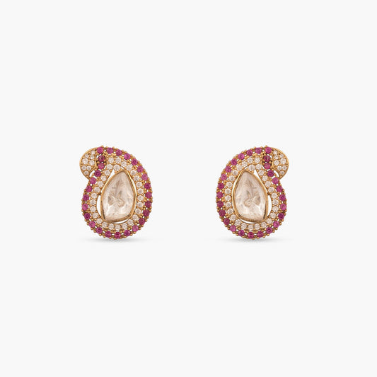 Ira Moissanite Silver Stud Earrings