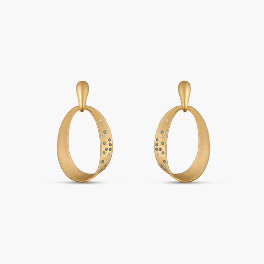 Coastline Orbelle Silver Drop Earrings