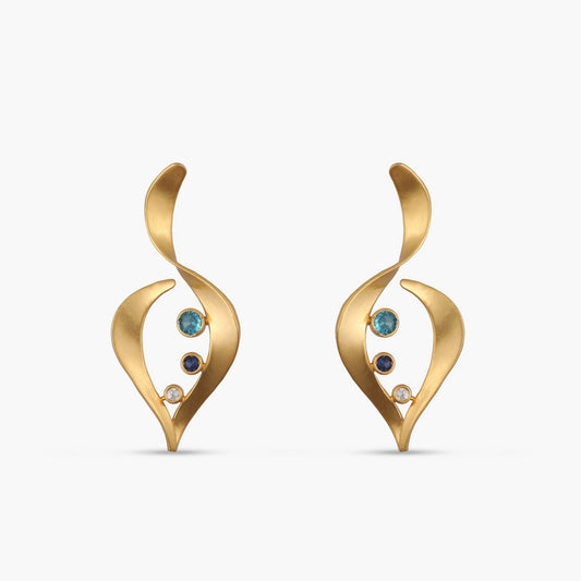 Coastline Solstice Silver Drop Earrings