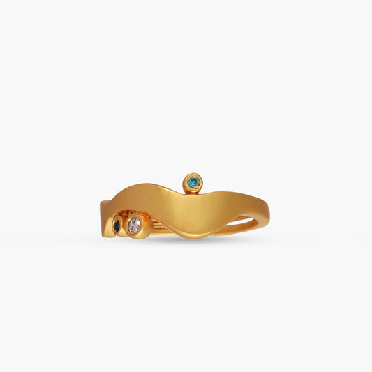 Coastline Ripple Silver Ring