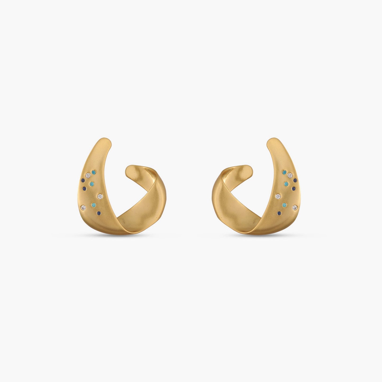 Coastline Verta Silver Hoop Earrings