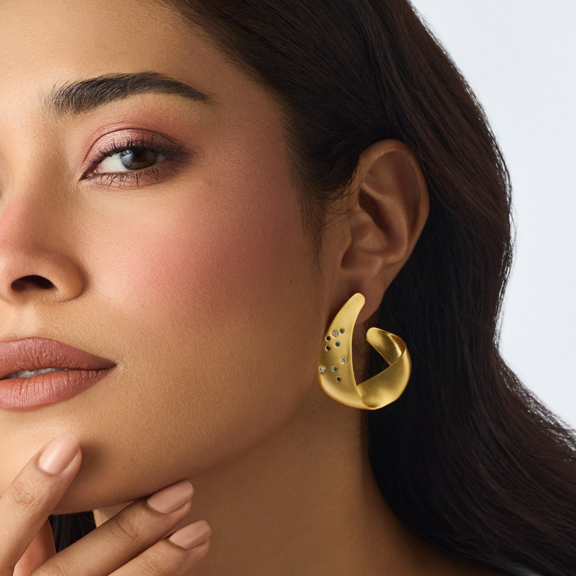 Coastline Verta Silver Hoop Earrings