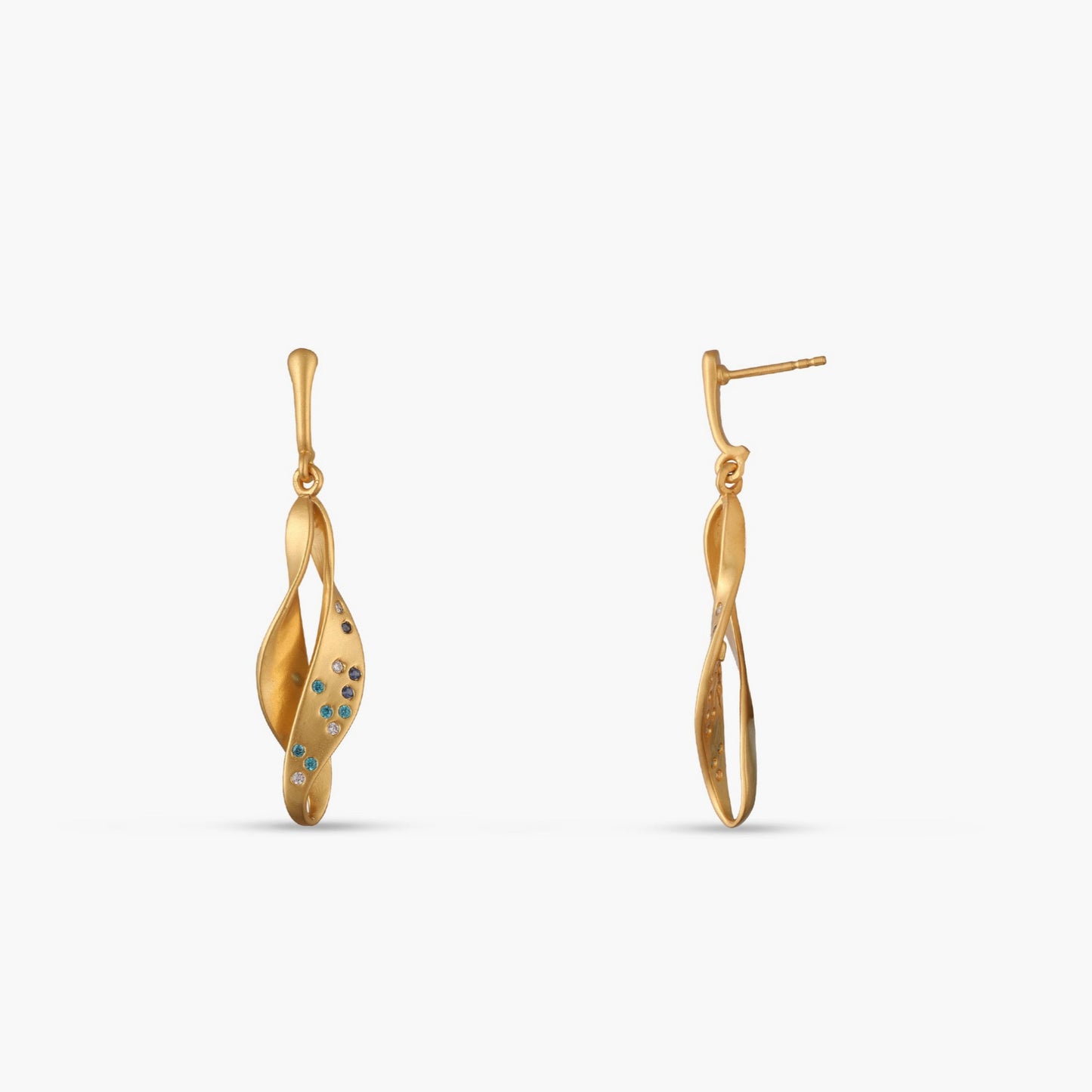 Coastline Cascade Silver Drop Earring