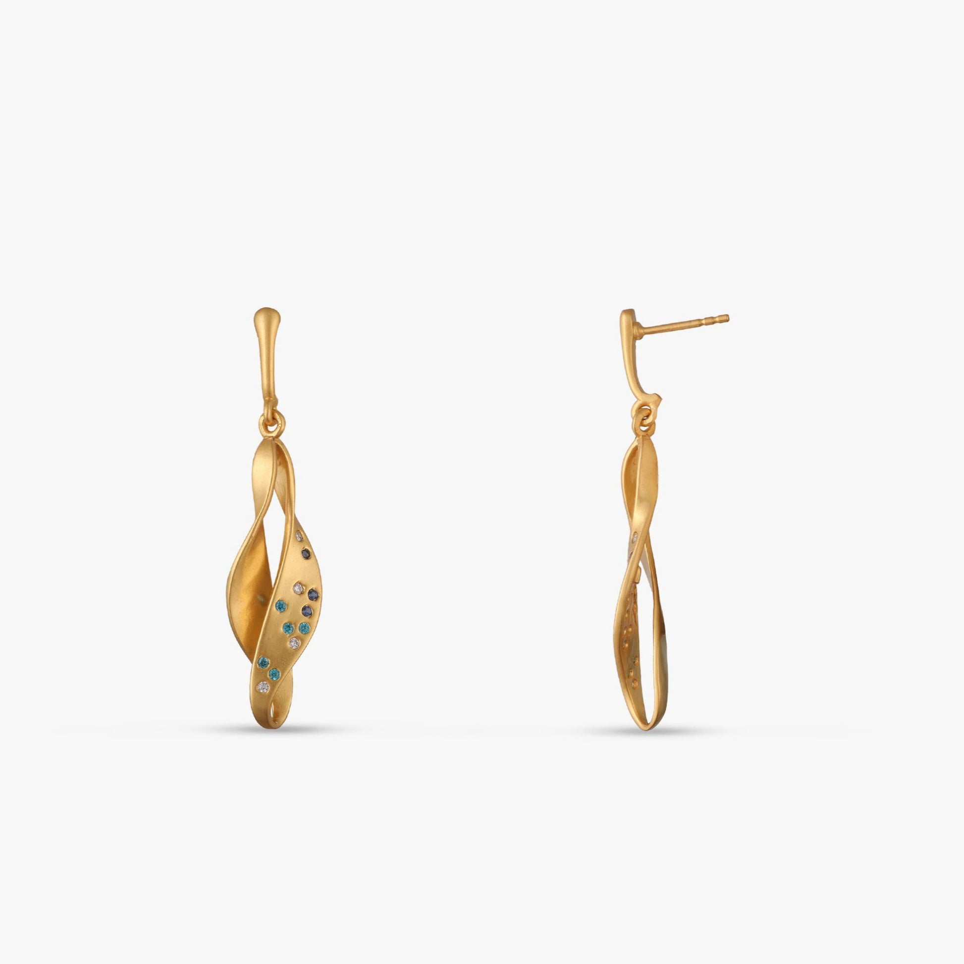Coastline Cascade Silver Drop Earring