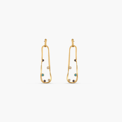 Coastline Tranquil Silver Drop Earrings