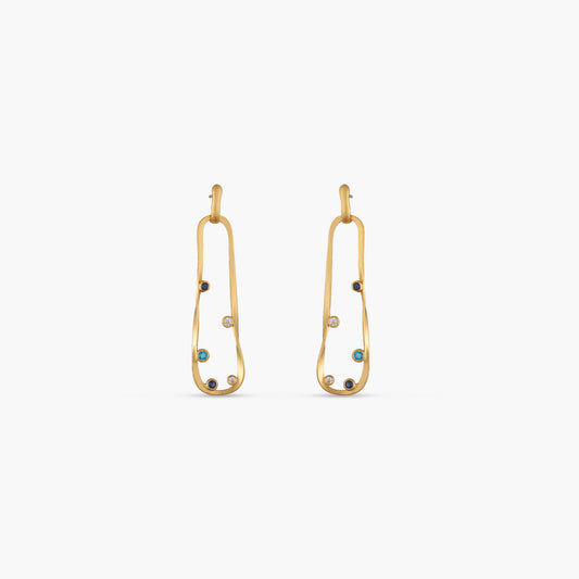 Coastline Tranquil Silver Drop Earrings